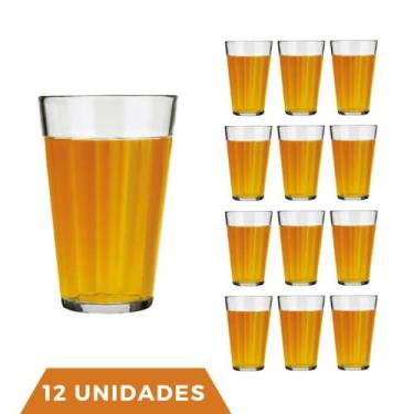 Imagem de Conjunto Com 12 Copo Americano Long Drink 450ml Vidro Nadir - NADIR FI