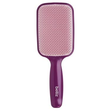 Imagem de Escova Flex Belliz Cassis Para Desembaraçar Os Cabelos
