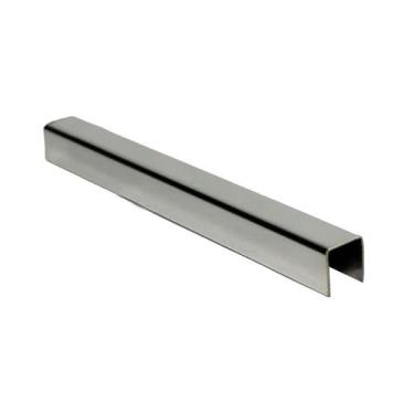 Imagem de Perfil de Aço Inox Formato U 1cm X 280cm Formaco Decor