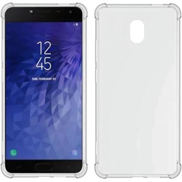 Imagem de TIYA Capa transparente para Samsung Galaxy J4 European 2018 J400 TPU quatro cantos capa transparente macia