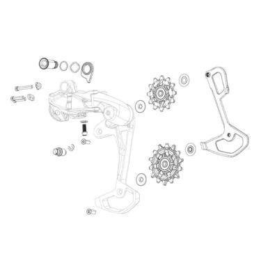 Imagem de Sram Schraubenkit-2139980110 kit de parafusos Preto Tamanho único