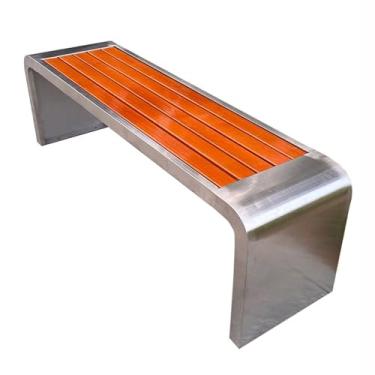 Imagem de Banco de jantar, cadeira de parque de aço inoxidável, bancos ao ar livre, pátio, comunidade, lazer, mobiliário de assento ao ar livre (médio)