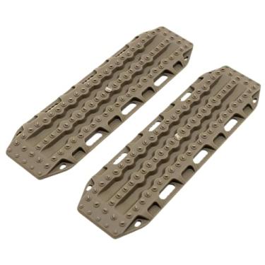 Imagem de Colaxi 2 peças RC escada de areia rampa placa para carro Rc veículo simulação kit diy acessórios modificados placa antiderrapante para 1/8 1/14 1/12, CafÉ