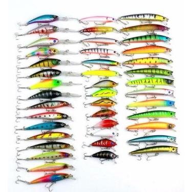 Imagem de Kit 43 Iscas Artificiais Dourado Matrinxã Traíra Tucunaré - Geral, Var