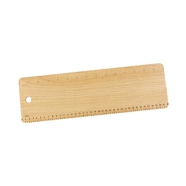 Imagem de FytStycale Descascador de baguete de madeira de faia, assadeira multiuso com escala, prato giratório, mantém a massa em forma para pães e tortas, 38x12x0.5cm