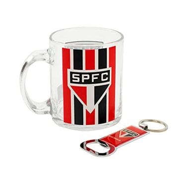 Imagem de Caneca De Vidro Com Abridor De Garrafas 350ml - SPFC