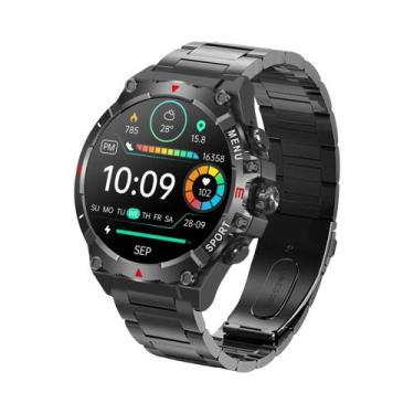 Imagem de Relógio Inteligente Militar Masculino Com Tela AMOLED, GPS, Bússola, A