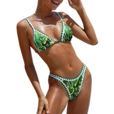 Imagem de Maiô BIKINX, tanga feminina, microbiquíni Ditsy Floral, 2 peças