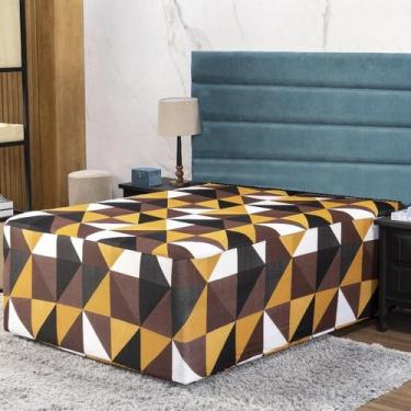 Imagem de Lençol Luva King Cama Conjugada Colchão Box Malha Estampa 1P - Ametist