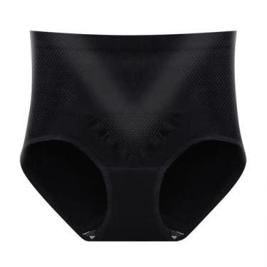 Imagem de Cuecas femininas de cor sólida patchwork cuecas cuecas cuecas biquíni 