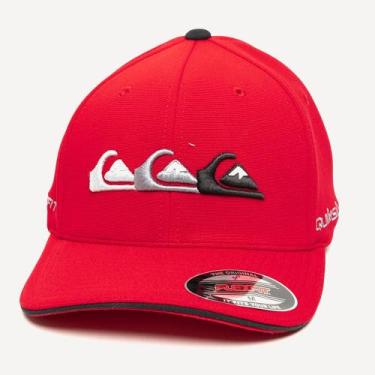 Imagem de Boné Quiksilver Aba Curva Emb Three Logo SM26 Red, Vermelho, M