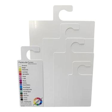 Imagem de 2X Gabarito Dobrar Roupa Com Paleta De Cores - 5 Peças - Top