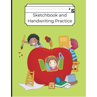 Imagem de Primary Composition Notebooks with Sketchbook Pages for Kids | Grade K - 3 | School Inspired Apple Design: 120 pages | 8.5 x 11 inches