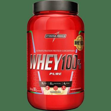 Imagem de Whey 100% Pure 900g Integralmedica, Morango