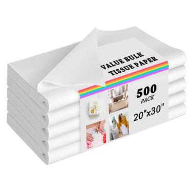 Imagem de Papel de seda PINWATT 500 Folhas 51x76 cm Branco a granel