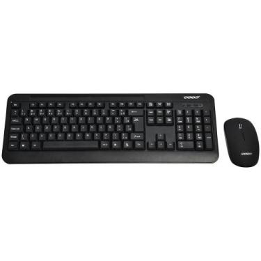 Imagem de Teclado e Mouse Sem Fio Satellite AK-725G Preto (Portugues)