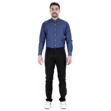 Imagem de Calça Reserva Contínua Skinny Color Preto - Masculino-Masculino