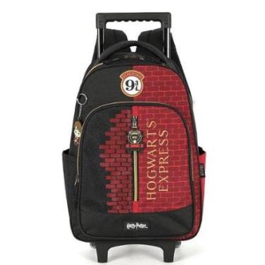 Imagem de Mochila de Rodinhas Luxcel Com Alça Harry Potter HE Vinho-Unissex