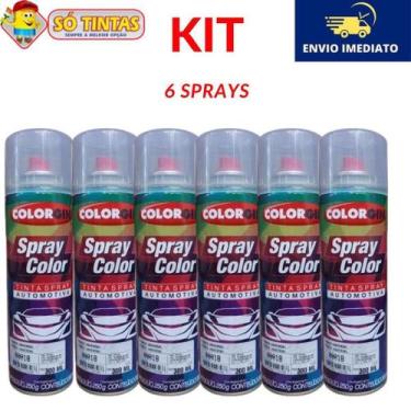 Imagem de Kit com 6 Spray Primer Universal Colorgin 300ml Ótimo Poder de Enchime