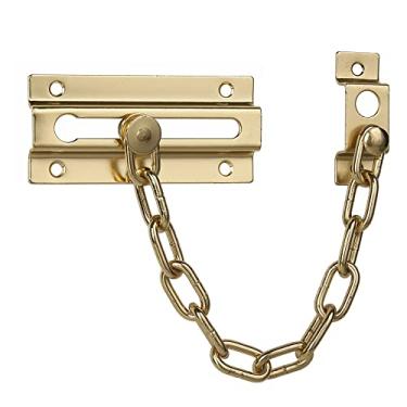 Imagem de HASWARE Door Chain Lock,Door Latch Sturdy Premium Thickened Chain Locks for Inside Door, Child Proof Latch Lock, Additional Privacy and Security for Home (Golden)