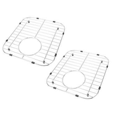 Imagem de Zerodis Pia de Cozinha Grade de Peças de Instalação da Pia Grade de Drenagem Design de Ventilação Protetores Suporte de Drenagem Filtros Furo Uso Multifuncional Rack de Secagem Escorredor de Pratos