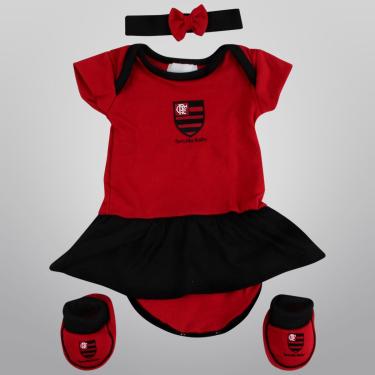 Imagem de Conjunto Flamengo c/ 3 peças Infantil-Feminino