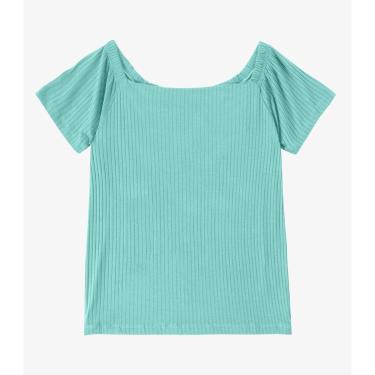 Imagem de Blusa Feminina Canelada Infinita Cor Verde-Feminino