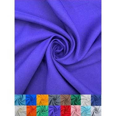 Imagem de EOVEA - Tecido de popelina de poliéster por jarda – 100% poliéster, 152 cm de largura, material versátil durável para vestuário, decoração de casa, artesanato, toalhas de mesa, cortinas, cortinas