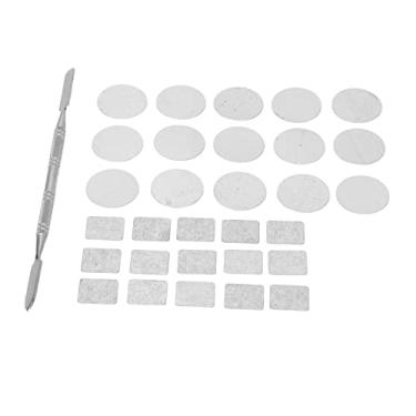 Imagem de Luqeeg Paleta de Sombras Adesivos de Metal Adesivo de para Depósito de Maquiagem Quadrado Redondo de Paleta Colorida para Todos Os Amantes de Cosméticos