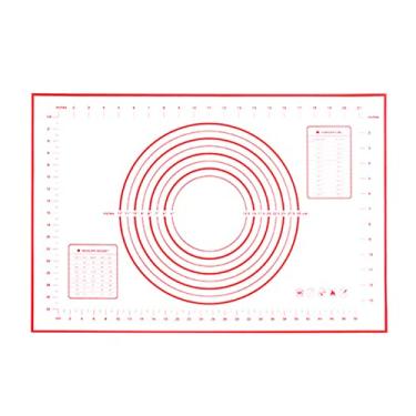 Imagem de Tapete de Silicone para Assar Churrasco com Design Escala Clara Lavável Rotativo Reutilizável Uso Diário em Casa Cozinha Assado e