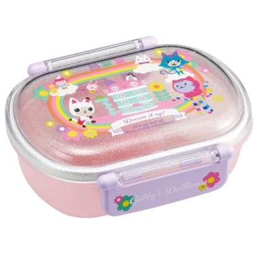 Imagem de Skater QAF2BA-A Bento Box infantil, lancheira fofa, 1 camada, 360 ml (360 ml), feita no Japão, lavável na lava-louças, segura para micro-ondas, casa de bonecas Gabby, 26