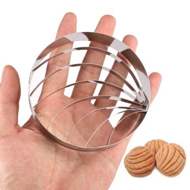 Imagem de Concha Cutter Molde de Pão Mexicano, Carimbo de Cortador de Concha de Aço Inoxidável de 10 cm Marcador de Conchas de Pan Prático para Cozinha, Restaurante, Padaria