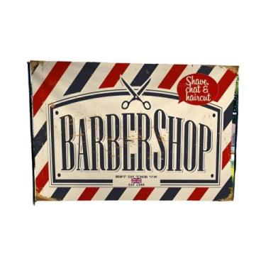 Imagem de Barbearia Retro Impresso Grande Bandeira, Arte, Ficção Científica, Qua