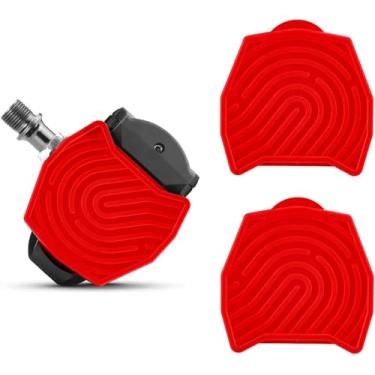 Imagem de 2 peças de conversor de pedal de substituição para bicicleta e bicicleta Peloton +, adaptador de pedal sem clipe conversor de pedal plano para sapatos regulares, acessórios de bicicleta ergométrica