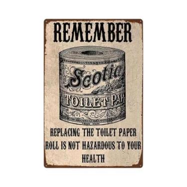 Imagem de Placa De Metal Vintage Para Banheiro, Arte De Parede Para Bar, Clube, 