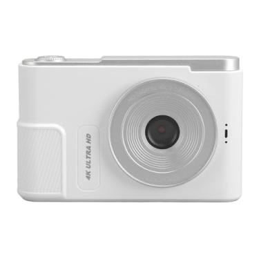 Imagem de Generic Câmera Digital Compacta 4K Câmera Portátil Com Zoom de 48 MP e 16x para Crianças, Estudantes, Vlog, Tela de 2,4 ", Bateria de Longa Duração para Viagens, Fotos de Formatura (Branco)