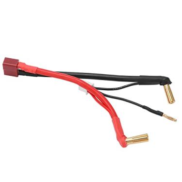 Imagem de KIMISS RC Car T Plug Fêmea para 90° 4MM Banana Plug Macho Cabo para Bateria de Lítio 2S 7.4V - Linha de Conexão RC Com Fio 12AWG Ideal para Baterias LiPo