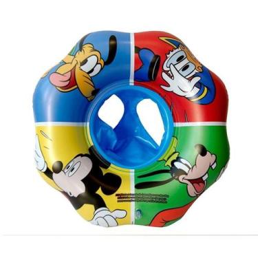Imagem de KIT Boia com Fralda Mickey Infantil Piscina + Bomba de Ar - Etitoys