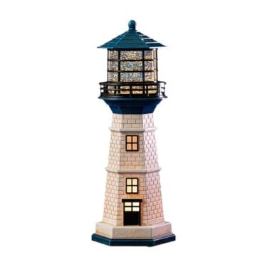 Imagem de KiBcsLic Luminária Noturna Farol Náutica para Decoração com Tema de Praia, Globo de Neve Iluminado para Festas, Decoração de Quarto Infantil e Mesa de