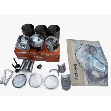 Imagem de Kit de reconstrução do motor 3TNE78 3D78E Válvula de rolamento da junta do revestimento do anel de pistão