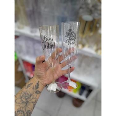 Imagem de Taça champanhe personalizada glitter - QUALLITEC