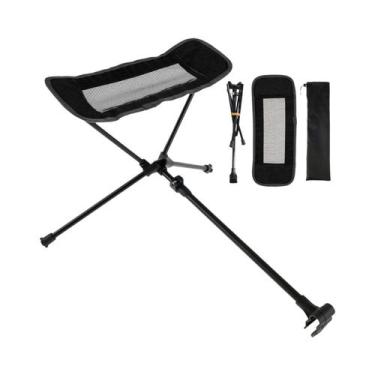 Imagem de Cadeira De Camping Universal Leve E Dobrável Com Descanso Para Os Pés 