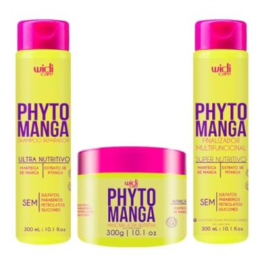 Imagem de Kit Widi Care Phytomanga - Shampoo Reparador 300ml + Máscara Ultranutritiva 300g + Finalizador Multifuncional 300ml