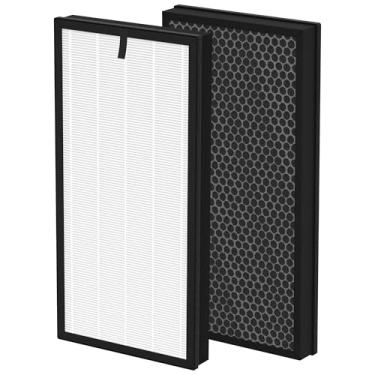 Imagem de Filtro de substituição HAP608 compatível com purificador de ar ECOSELF HAP608, 3 estágios com HEPA e filtro de carvão ativado, 2 peças, 1 conjunto