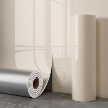 Imagem de Papel de parede dourado autoadesivo imitação de mármore efeito papel de parede para cozinhas e banheiros à prova d'água e à prova de umidade adequado para renovação de móveis branco 400 * 300 cm