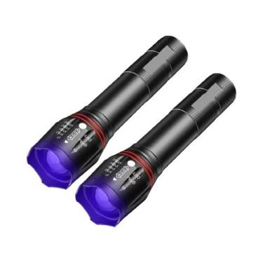 Imagem de Lanterna LED UV Recarregável 395nm Com Zoom, Detector De Manchas De Ur