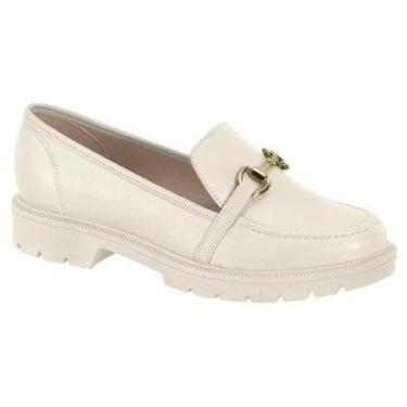 Imagem de Mocassim Loafer Feminino Tratorado Napa Branco Off Beira Rio 4283.104-Feminino