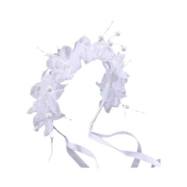 Imagem de Faixas De Cabelo Para Meninas Com Glitter E Estrelas Em Renda Arco-Íri
