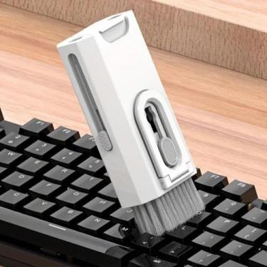 Imagem de Kit Escovas Limpeza Sujeira Tablet Botões Fone Teclado Celular Noteboo