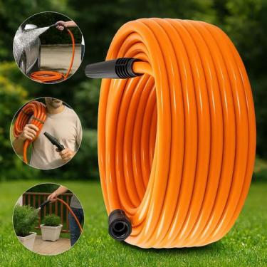 Imagem de Mangueira 40m 7/16 Silicone Flexível Resistente Casa Jardim - ShopAqua